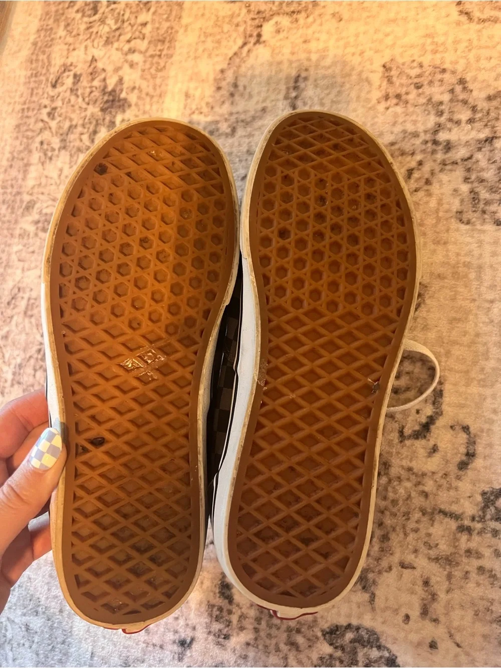 Vans Checkerboard Slip-On Sneakers - Black & Gray